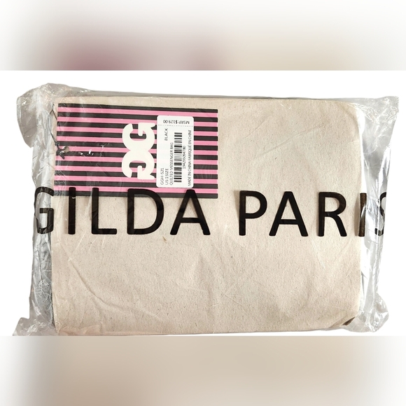 NWT Gilda Paris Quilted Crossbody-Black - Picture 5 of 6